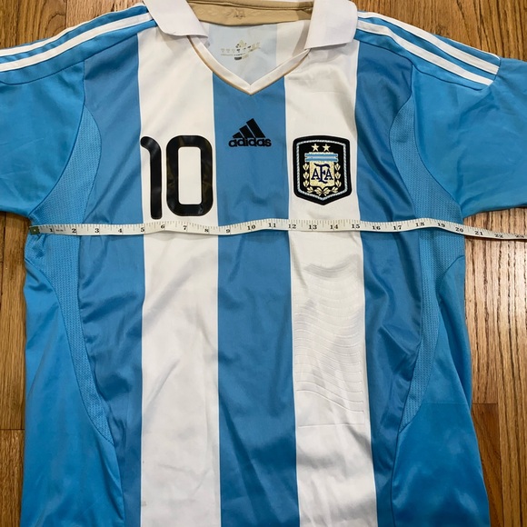 Argentina 2011/2012 Home Football Shirt Soccer Jersey Messi #10 Size Large - Picture 9 of 10